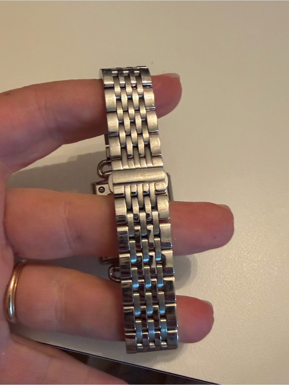 Shinola Silver Watch with Blue Mother-of-Pearl Dial - Picture 7 of 7